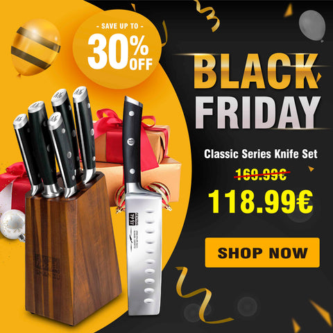 Soldes du Black Friday sur les ensembles de couteaux en acier allemand