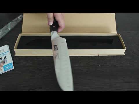 Couteau Santoku Damas 7" | SHAN ZU Pro