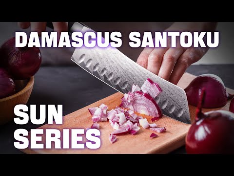 Couteau Santoku Damas SHAN ZU 7'' | Soleil Série